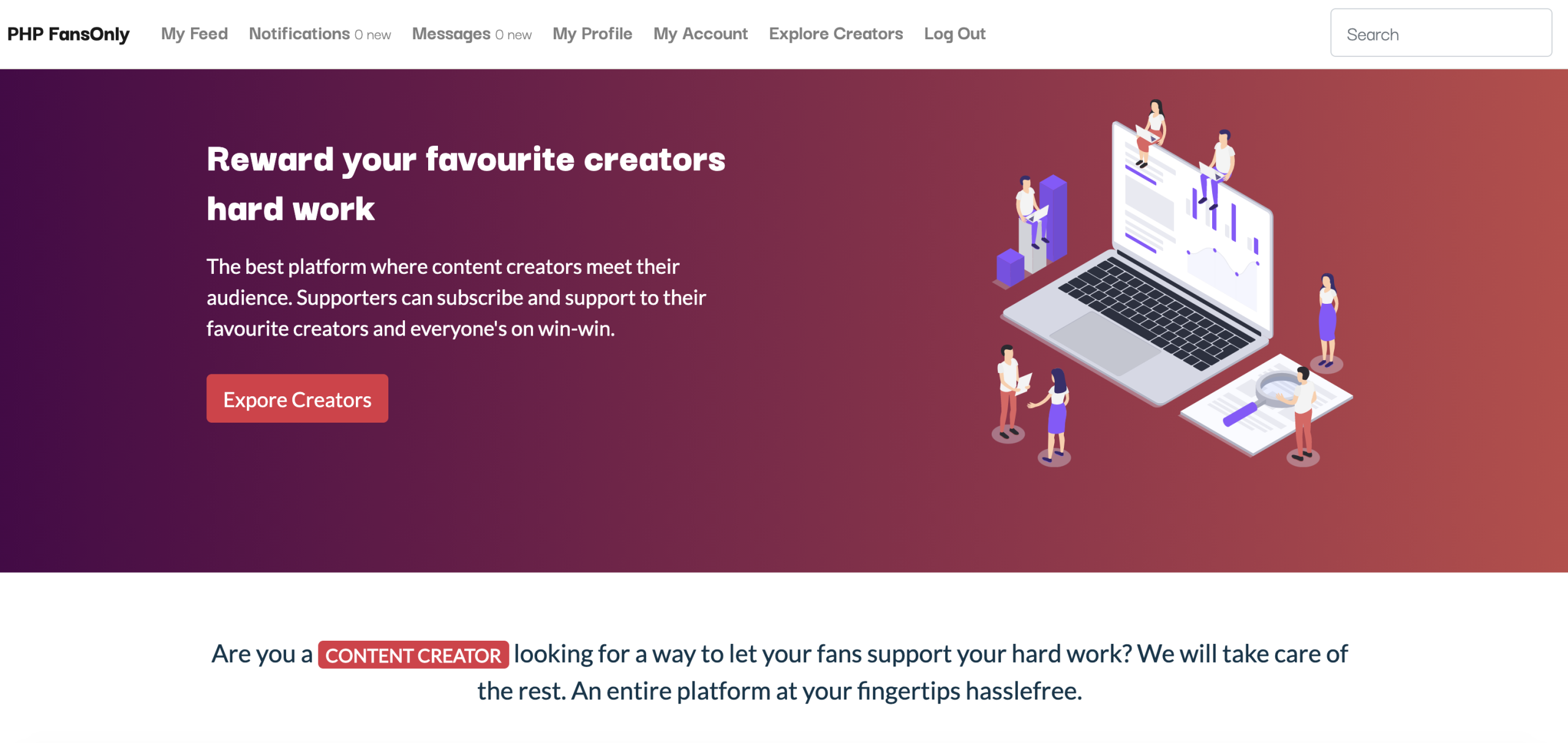 PHP FansOnly Patrons - Paid Content Creators Platform - Image 2